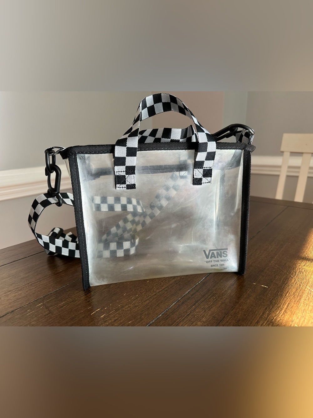 Vans Lil Perga clear tote bag